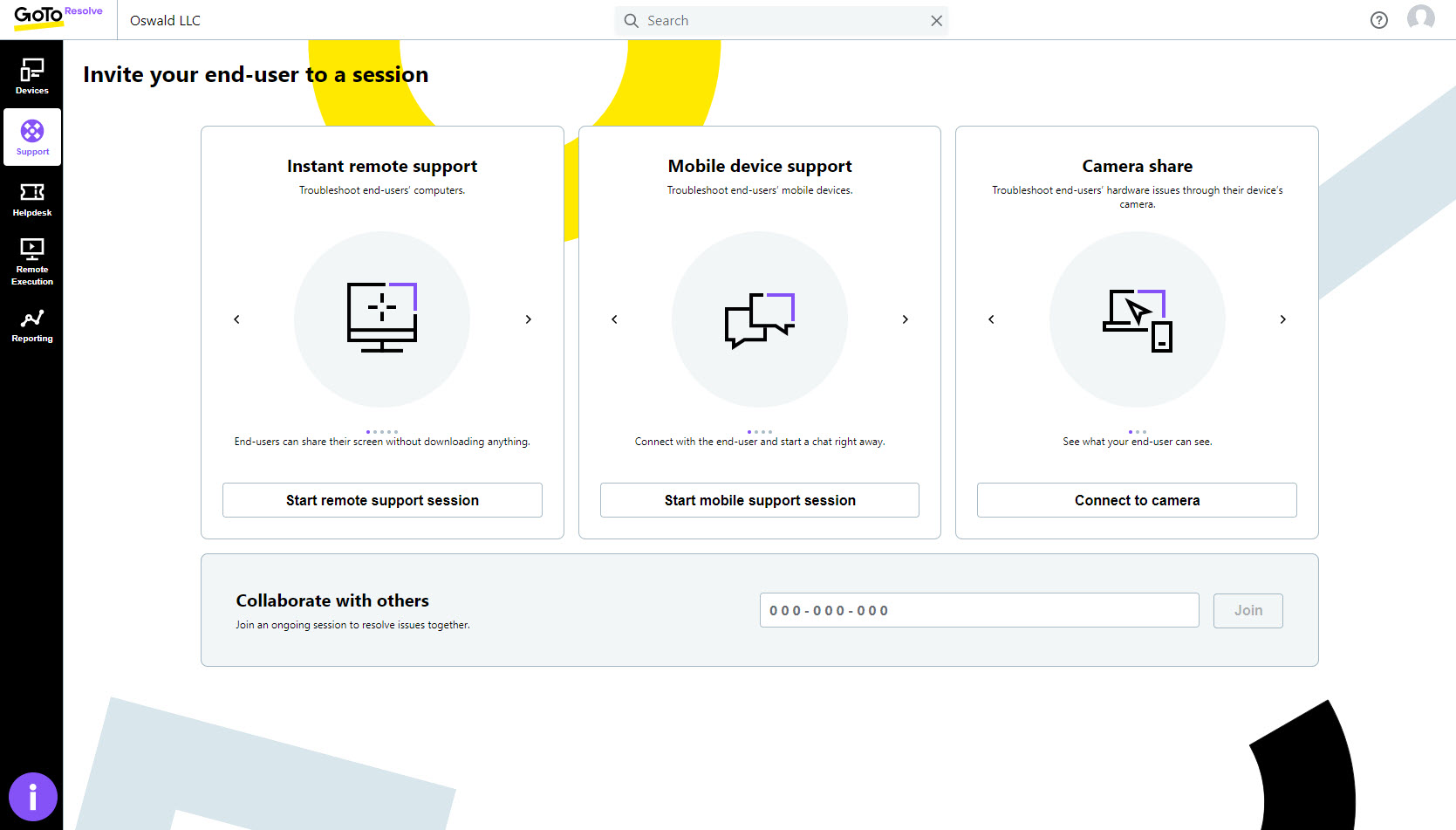 screenshot of LogMeIn Resolve